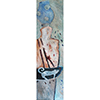 Vasenbild mit Tier, 45x155cm, Mischtechnik auf Leinwand